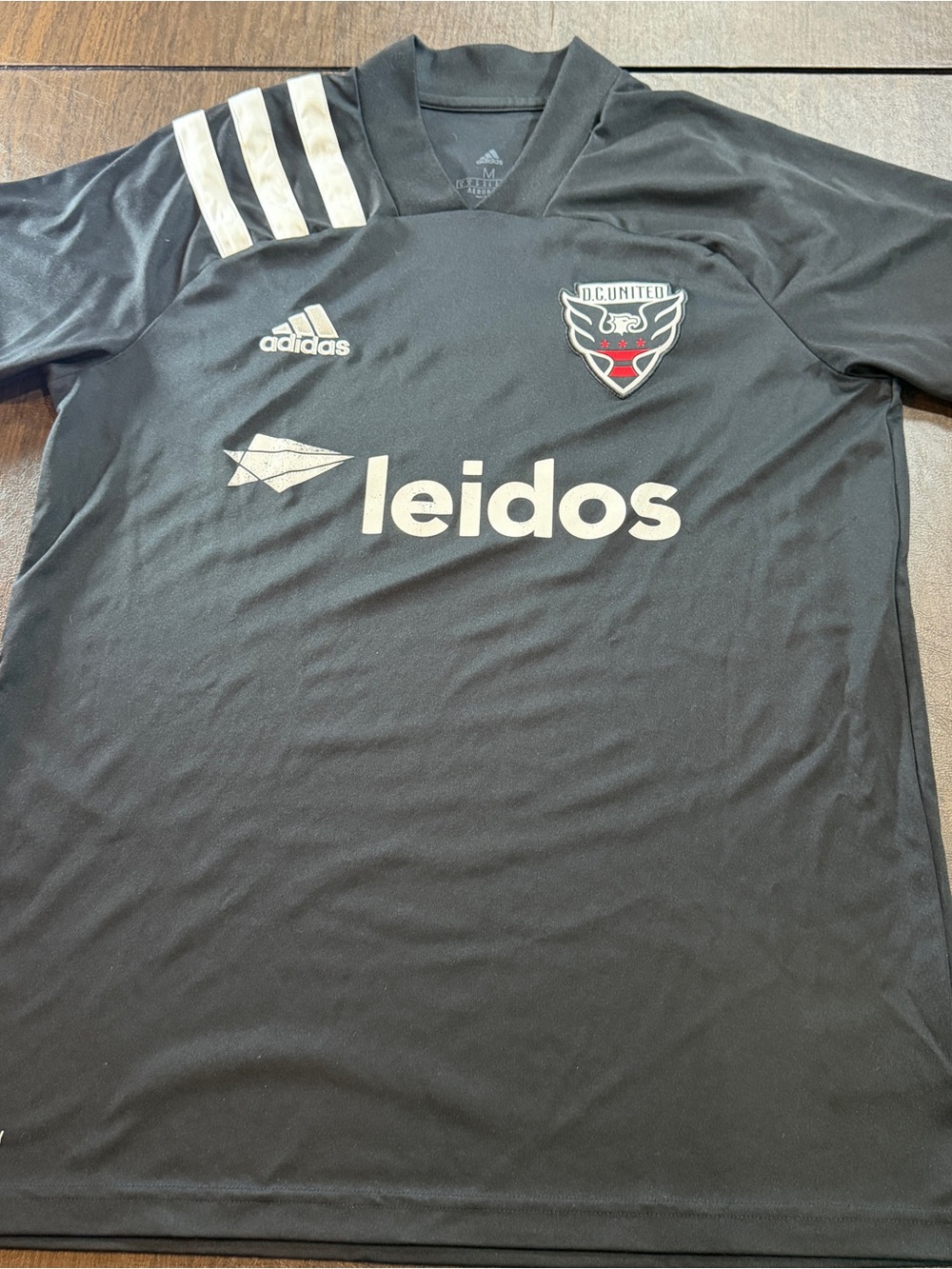 Adidas Black DC United Soccer Home Jersey Shirt Sz M
